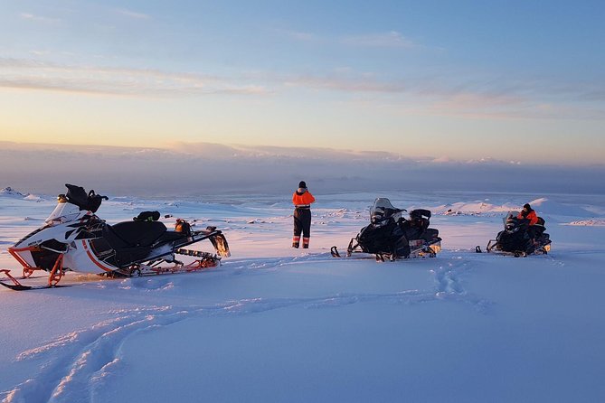 nowmobiling on Eyjafjallajökull Glacier