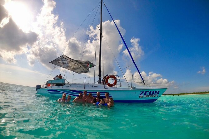 Cozumel El Cielo reef by Catamaran with Beach Club